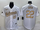 Washington Nationals #22 Juan Soto Number White 2022 All Star Stitched Cool Base Nike Jersey,baseball caps,new era cap wholesale,wholesale hats